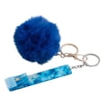 thumbnail image 3 of Agarrador de tarjetas para uñas largas, lindo tirador de tarjetas de acrílico, llavero con clip para tarjetas de cajero automático, etiquetas de tarje Azul con Bola de Pelo, 3 of 8