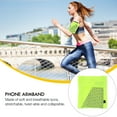 thumbnail image 4 of OUNONA 1Pcs Secure Storage Phone Arm Band Polyester Light Green for Outdoor Fitness, 4 of 5