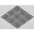 thumbnail image 1 of Ahgly Company Indoor Rectangle Patterned Platinum Gray Area Rugs, 2' x 4', 1 of 6