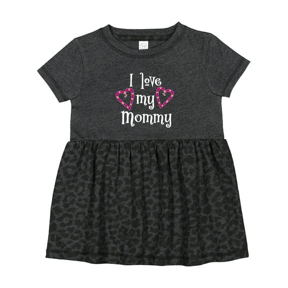 Inktastic I Love My Mommy Hearts Girls Baby Dress