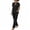 Black, variant on Women's Cotton Linen 2 Piece V-Neck Top and Long Pants Set Casual Lightweight Breathable Lounge Outfit for Summer Pink, Gifts for Women
