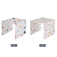 thumbnail image 2 of Fashionable Multicolor PEVA Dustproof Cover with 3 Side Organizer Pockets - 130x54cm Protective Decor for Refrigerator, Washing Machine, Microwave Oven & Oven - Durable, Waterproof Home/Office/Hotel, 2 of 7
