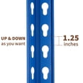 thumbnail image 5 of Garvee 60"W 5-Tier Heavy Duty Garage Shelving, 2500lbs Capacity Metal Storage Rack, Blue, 5 of 10