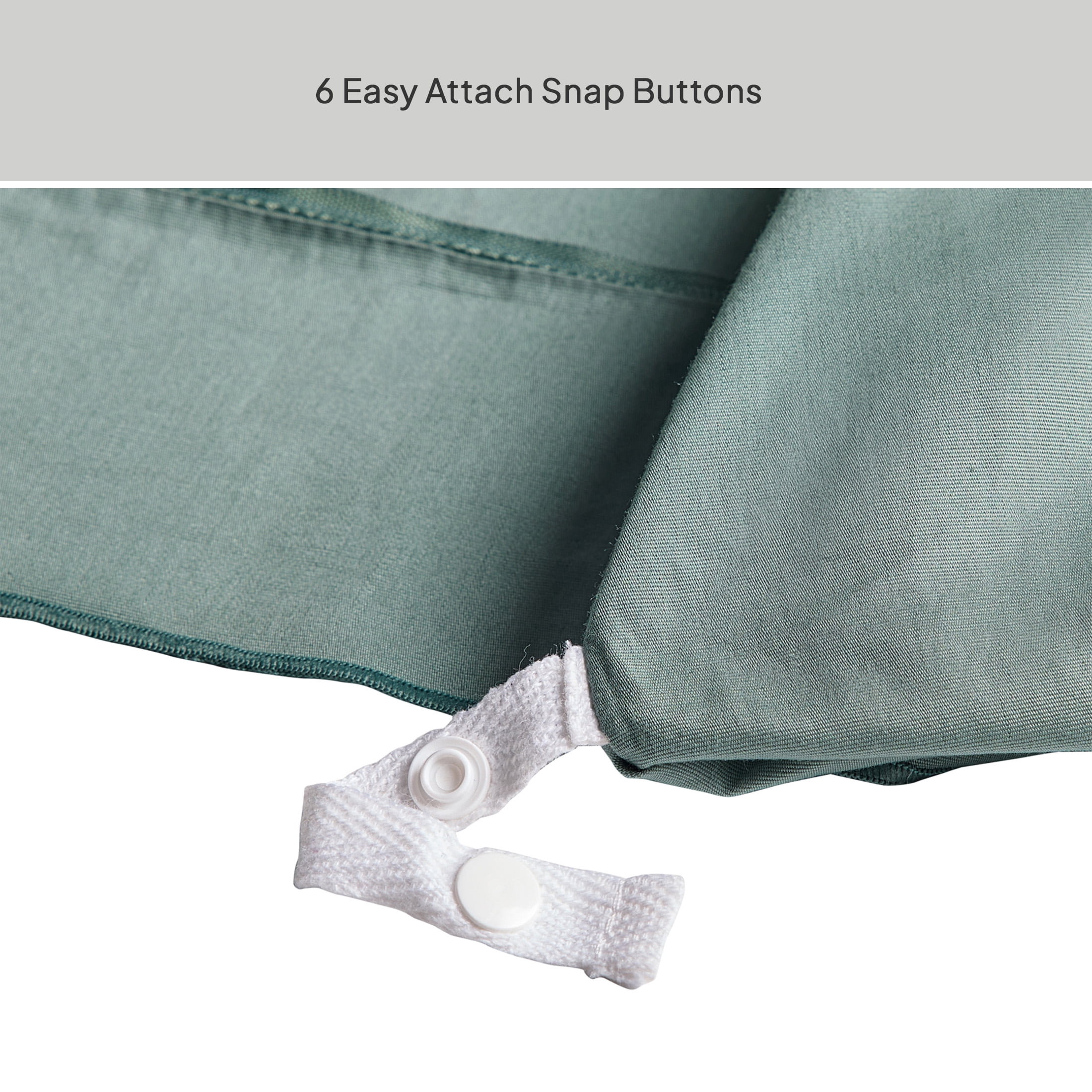 Better Homes & Gardens Green River 3-Piece Cotton Percale Duvet Cover Set, King