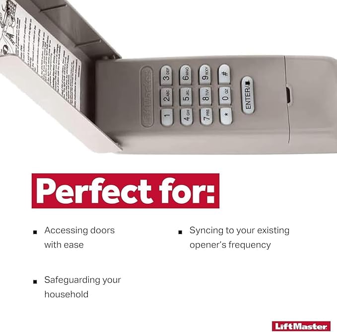 Liftmaster 878MAX Wireless Keyless Keypad - Replacement for Older Models 877MAX, 376LM, 877LM, 976LM