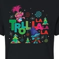 thumbnail image 3 of Trolls Movie - Christmas - Troll La La La La - Poppy & Branch - Juniors Cropped Cotton Blend T-Shirt, 3 of 5