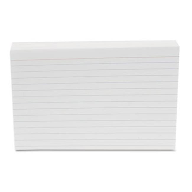 Ruled Index Cards, 4 x 6, White, 500Pack