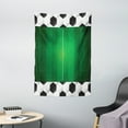 thumbnail image 1 of Soccer Tapestry, Football Field with Hexagonal Ball Pattern Frame Sports Activity League Match, Wall Hanging for Bedroom Living Room Dorm Decor, 40W X 60L Inches, Black White Green, by Ambesonne, 1 of 2