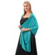 thumbnail image 2 of Bufanda de satén de seda para mujer - Chal brillante para fiestas/bodas - Color liso, talla única (70 x 200 cm) - Elegante accesorio para todas las estaciones, 2 of 5
