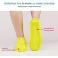 thumbnail image 3 of Anti-Slip Waterproof Shoe Covers, Rain Shoe Covers, Shoe Covers for Rain, Reusable Non-Slip Foldable Shoe Covers for Men Women Outdoor Cycling Camping Travel (Small,White), 3 of 7