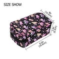 thumbnail image 3 of Bolsa De Cosméticos Portátil Y Adecuada Para Viajes, Patrón De Cruce De Animales, Bolsa De Maquillaje Con Cremallera, Bolsa De Lápiz, Cartera, 3 of 5