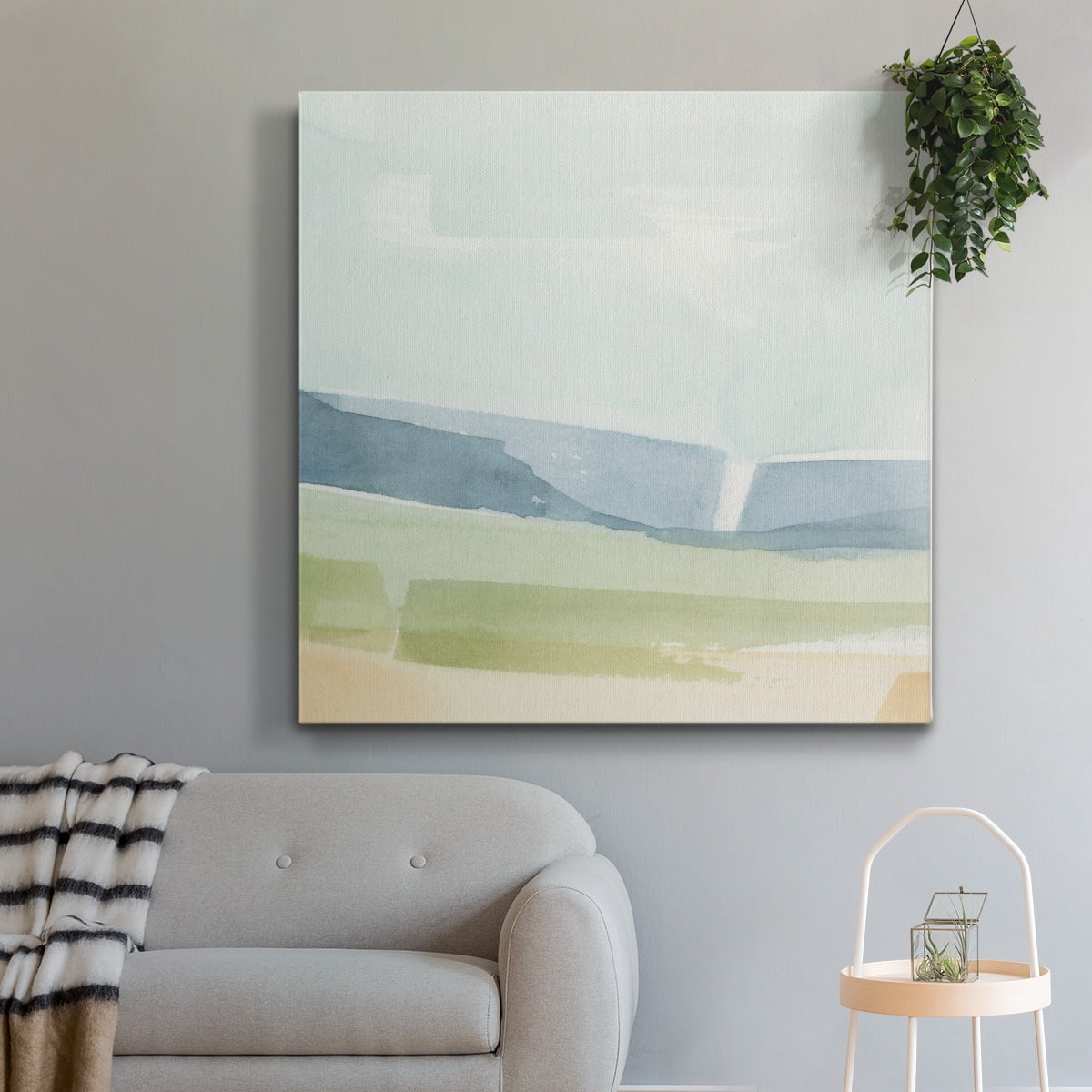 Wexford Home Pastel Slopes II-Premium Gallery Wrapped Canvas, 40" x 40" - Ready to Hang