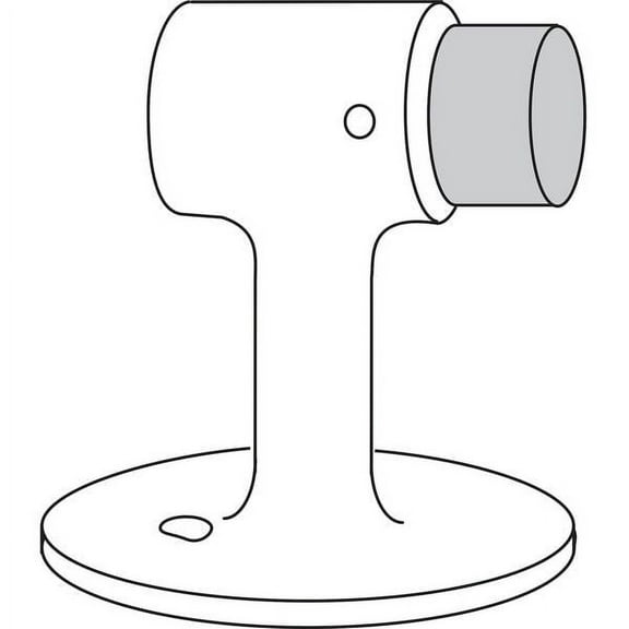 Rockwood Rigid Door Stop, Cast Brass, 3"H 471.3