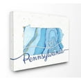 thumbnail image 2 of Stupell Industries Pennsylvania Agate Blue US State Design Canvas Wall Art by Ziwei Li, 2 of 5