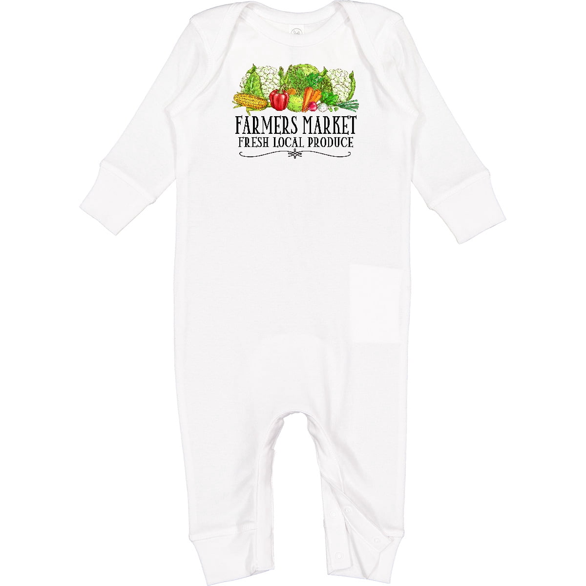 Inktastic Farmers Market Fresh Local Produce Baby Romper Coveralls