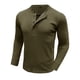 thumbnail image 5 of Camiseta de manga larga con solapa y rayas de color liso para hombre, ideal para otoño e invierno - Prenda informal oversize de poliéster, 5 of 7