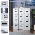 thumbnail image 4 of Gangmei 4 Drawer Vertical File Cabinet Metal Office Files Storage Cabinet, 4 of 9