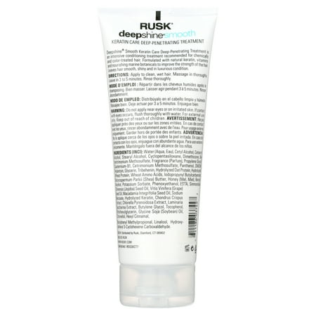 Rusk Deep Shine Keratin Care Deep Penetrating Treatment 7 Oz