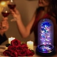 thumbnail image 4 of Galaxy Glass Rose Flower Gift for Mom, Light Up Forever Eternal Rose in Glass Dome for Mom Grandma Wife Girlfriend, Perfect Women Gifts for Mother's Day, Valentine's Day, Birthday, Anniversary, 4 of 7