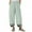 Green, variant on DeHolifer Linen Pants For Women, Fashion Women Summer Casual Loose Cotton And Linen Pocket Printing Trousers Pants White XXXL