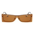thumbnail image 2 of de sol delgadas extra estrechas vintage para mujer abatibles para mujer marrón Hugo Las mujeres levantan las gafas de sol, 2 of 3