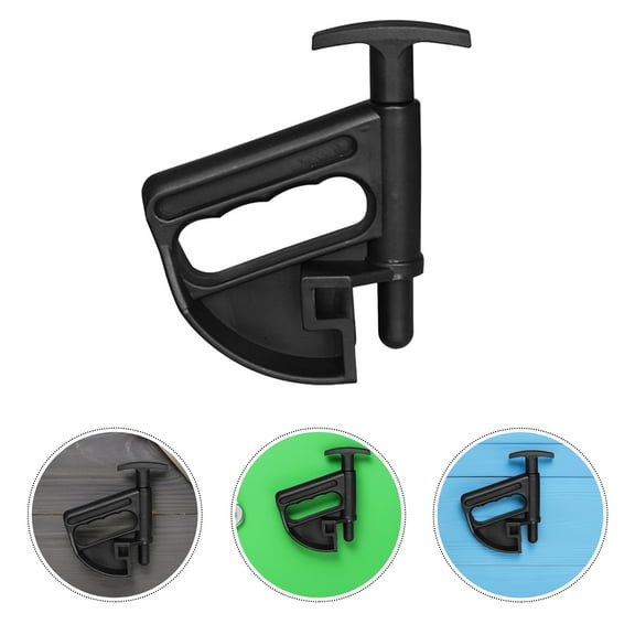 Hemoton Heavy Duty Tire Changer Clamp Black Drop Center Tool for Vehicle Wheel Bead Installation