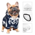 thumbnail image 3 of Haiem white arrow Skull for Winter Dog Hoodie Sweatshirts with Pockets Warm Dog Clothes for Small Dogs Chihuahua-Small, 3 of 7