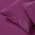 thumbnail image 4 of Nestl Queen Sheets Set, 1800 Series 4 Piece Sheets Queen Set, Luxury Soft Microfiber Queen Size Bed Sheets Set, Magenta, 4 of 10