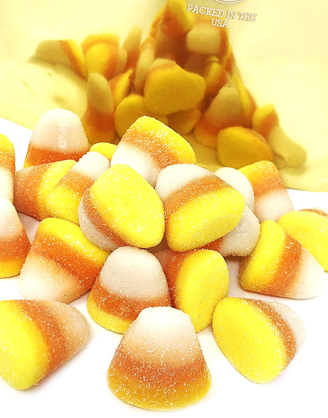 SweetGourmet Gummy Candy Corn | Sugared Marshmallow Candy | 3 Pounds