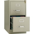 thumbnail image 6 of Hirsh 26.5-in Deep Metal 2 Drawer Letter Width Vertical File Cabinet Putty, 6 of 9