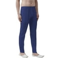 thumbnail image 2 of eloria Men's Premium Comfort Straight Fit Flat Front Dress Pant Pyjamas, Color: Royal Blue, Size : 44, 2 of 6