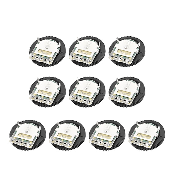 Uxcell 20K Ohm Dial Wheel Potentiometer for Audio Stereo Volume Switch Control 10pack