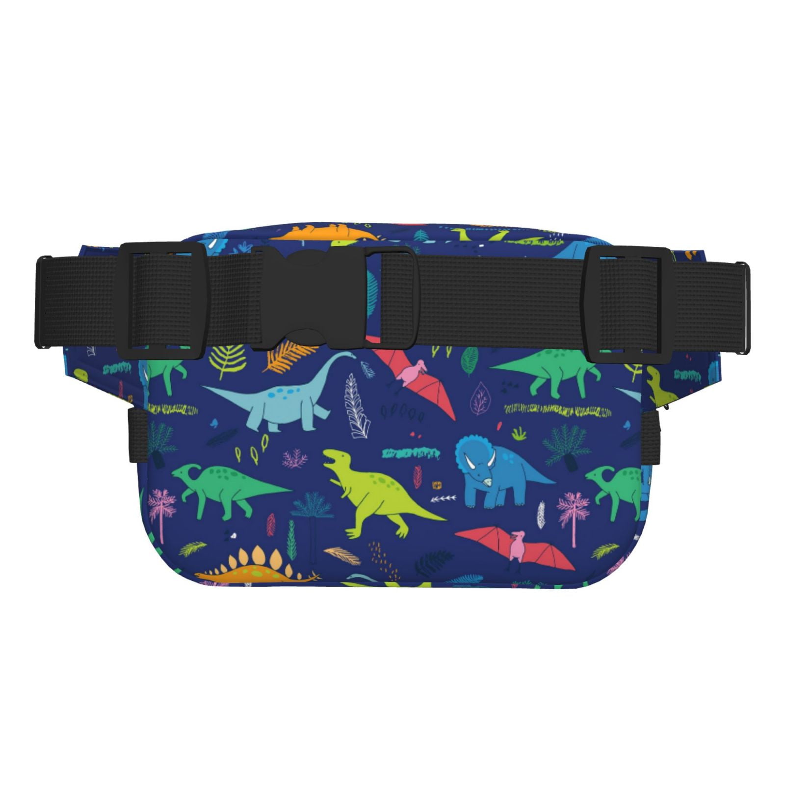 Hirioo Dinosaurs for Double Layer Waist Bag Adjustable Fanny Pack For Travel Running Hiking