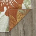 thumbnail image 6 of 5x7 Water Resistant, Indoor Outdoor Rugs for Patios, Front Door Entry, Entryway, Deck, Porch, Balcony | Outside Area Rug for Patio | Orange, Floral | Size: 5'3'' x 7'3'', 6 of 10