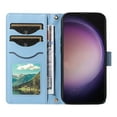 thumbnail image 2 of Crossbody Wallet Case for Samsung Galaxy Z Fold 5, Credit Card Slots Elegant PU Leather Magnetic Closure Shoulder Strap Purse Phone Case Flip Stand Full Body Protection Cover for Women Girls, Blue, 2 of 8