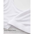 thumbnail image 6 of Women's Natrelax No Underwire Bralette No Padding Comfort Sleep Bra Ribbed Wireless Pullover, 6 of 7