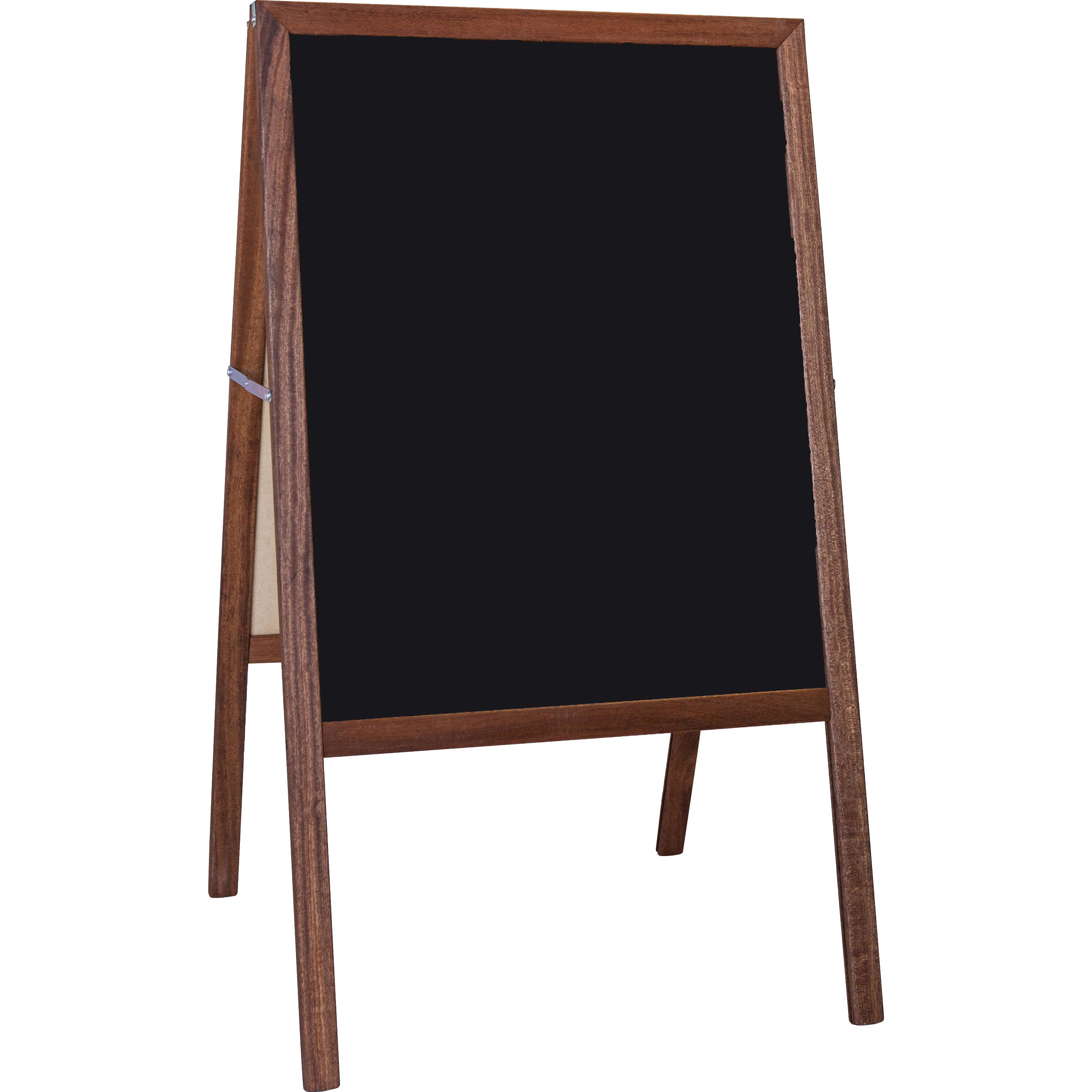 Rustic Chalkboard Sign Wooden Frame with Adjustable Stand Reversible 11x11 