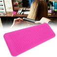 thumbnail image 2 of Heat Resistant Silicone Mat Bag Storage Bag Travel Case for Straighteners Curling Iron (Pink), 2 of 4