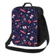 thumbnail image 1 of Fotbe Winter Skiing Snowflakes Lonchera Bolsa de Almuerzo para Hombres y Mujeres, Lonchera de Gran Capacidad, Bolsa de Almuerzo Reutilizable, Bolsa Térmica Aislante, 1 of 7