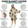 thumbnail image 5 of Cute Labrador Wearable Oversized Blanket,Wearable Blanket Hoodie for Adults,Cozy Hooded Blankets with Super Pockets,Super Warm Fuzzy Pullover for Women & Men, 5 of 6