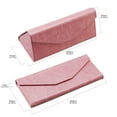 thumbnail image 3 of 2 Pack Eyeglass Case Hard Shell with Foldable Design, Portable Sunglass Case for Glasses Protection , Lightweight, 3 of 7