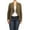 Olive, variant on Women's Casual Stretch Comfort Open Front Draped Blazer Jacket Olive L