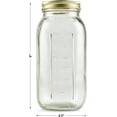 thumbnail image 2 of Storage Jar Wide Mouth Half Gallon Canning Jar with Lid and – Extra Large Clear Container for Home Canning, Fermenting, Dry Food Pantry Organization, 2 of 7
