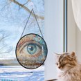 thumbnail image 5 of Hanging Stained Glass for Windows Mosaic Eye - Stained Glass for Windows Mosaic Eye, Festival Gift Ornament, Year-Round Decorative Piece, Home Wall & Window Art, 5 of 6