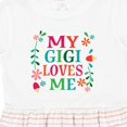 thumbnail image 4 of Inktastic My Gigi Loves Me Girls Apparel Girls Toddler Dress, 4 of 5