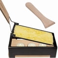 thumbnail image 2 of Cucina Pro Cheese Raclette w Foldable Handle- Candlelight Cheese Melter Pan w Spatula and 3 Tea Light Candles - Melts in Under 4 Minutes, Small Portable, Great for Dinner Parties, Appetizers, Gift, 2 of 6