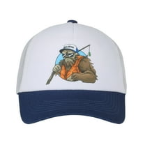 Outdoor Cap Hat, Sasquatch Goes Fishing, Adult One Size Fits Most