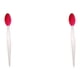 thumbnail image 1 of Minnieouse Cepillo de espinillas para la nariz Cepillo de silicona para la nariz Herramienta exfoliante facial de doble cara elástica, rosa roja Rojo 2Conjunto, 1 of 6