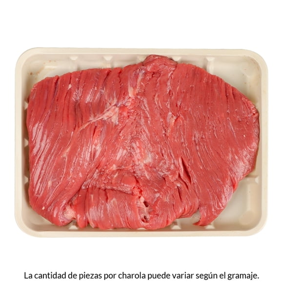 Bistec de res por kg peso aproximado por charola 700 a 800 g