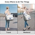 thumbnail image 4 of Daisy Women's Large Weekend Travel Bag Moving Canvas Handbag Thick Double Layer Beach Weekend Travel Unisex Hospital Maternity Delivery with Toiletry Waterproof, 4 of 5
